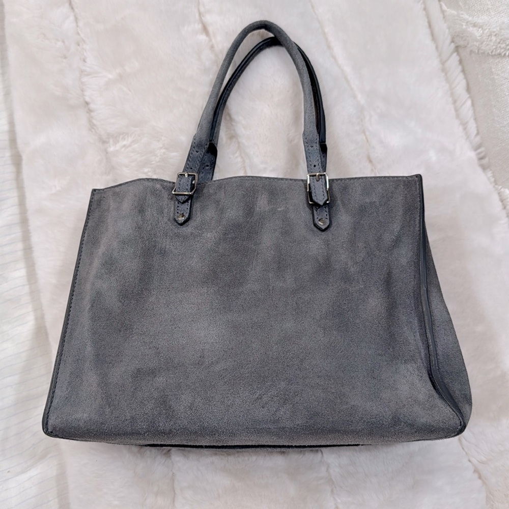 🚨SOLD🚨Balenciaga Papier Plate A6 Mini Suede Tote - Picture 4 of 12